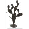 image:imageDeco 79 Resin Cactus Decorative Sculpture Layered Home Decor Statue Accent Figurine 10 x 7 x 23 GoldBlack