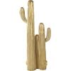 image:imageDeco 79 Resin Cactus Decorative Sculpture Layered Home Decor Statue Accent Figurine 10 x 7 x 23 GoldGold