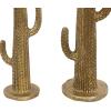 image:imageDeco 79 Resin Cactus Decorative Sculpture Layered Home Decor Statue Accent Figurine 10 x 7 x 23 GoldGold