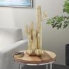 image:imageDeco 79 Resin Cactus Decorative Sculpture Layered Home Decor Statue Accent Figurine 10 x 7 x 23 GoldGold