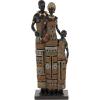 image:imageDeco 79 Resin Family Decorative Sculpture Tall African Home Decor Statue with Gold Jewels Accent Figurine 9 x 6 x 31 BlackBlack