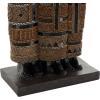 image:imageDeco 79 Resin Family Decorative Sculpture Tall African Home Decor Statue with Gold Jewels Accent Figurine 9 x 6 x 31 BlackBlack