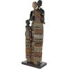 image:imageDeco 79 Resin Family Decorative Sculpture Tall African Home Decor Statue with Gold Jewels Accent Figurine 9 x 6 x 31 BlackBlack