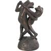 image:imageDeco 79 Resin Frog Decorative Sculpture Patina Dancing Home Decor Statue with Rock Base Accent Figurine 9 x 7 x 17 Bronze
