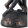 image:imageDeco 79 Resin Frog Decorative Sculpture Patina Dancing Home Decor Statue with Rock Base Accent Figurine 9 x 7 x 17 Bronze