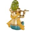 image:imageDeco 79 Resin Ganesh Decorative Sculpture Musician Home Decor Statue with Green Yellow and Teal Accents Accent Figurine 9 x 6 x 11 GoldGold