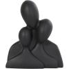 image:imageDeco 79 Resin People Decorative Sculpture Abstract Home Decor Statues with Tucked Sitting Position Set of 2 Accent Figurines 8 7 H WhiteBlack
