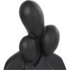 image:imageDeco 79 Resin People Decorative Sculpture Abstract Home Decor Statues with Tucked Sitting Position Set of 2 Accent Figurines 8 7 H WhiteBlack