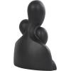 image:imageDeco 79 Resin People Decorative Sculpture Abstract Home Decor Statues with Tucked Sitting Position Set of 2 Accent Figurines 8 7 H WhiteBlack