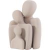image:imageDeco 79 Resin People Decorative Sculpture Abstract Home Decor Statues with Tucked Sitting Position Set of 2 Accent Figurines 8 7 H WhiteCream