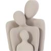 image:imageDeco 79 Resin People Decorative Sculpture Abstract Home Decor Statues with Tucked Sitting Position Set of 2 Accent Figurines 8 7 H WhiteCream