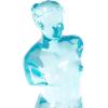 image:imageDeco 79 Resin Woman Decorative Sculpture Tinted Home Decor Statue Accent Figurine 6 x 6 x 18 OrangeLight Blue