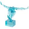 image:imageDeco 79 Resin Woman Decorative Sculpture Tinted Home Decor Statue Accent Figurine 6 x 6 x 18 OrangeLight Blue