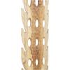 image:imageDeco 79 Teak Wood Abstract Handmade Decorative Sculpture Tall Floor Cutout Post Home Decor Statue with Live Edge Base Accent Figurine 7 x 6 x 49 Brown7 x 6 x 49