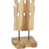 image:imageDeco 79 Teak Wood Abstract Handmade Decorative Sculpture Tall Floor Cutout Post Home Decor Statue with Live Edge Base Accent Figurine 7 x 6 x 49 Brown7 x 1 x 60
