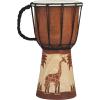 image:imageDeco 79 Wood Drum Handmade Decorative Sculpture Djembe Home Decor Statue with Rope Accents Accent Figurine 7 x 7 x 12 BrownBrown