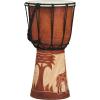 image:imageDeco 79 Wood Drum Handmade Decorative Sculpture Djembe Home Decor Statue with Rope Accents Accent Figurine 7 x 7 x 12 BrownBrown