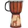 image:imageDeco 79 Wood Drum Handmade Decorative Sculpture Djembe Home Decor Statue with Rope Accents Accent Figurine 7 x 7 x 12 BrownBrown