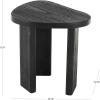 image:imageDeco 79 Wood Handmade Side End Accent Table End Table Side Table 20 x 16 x 20 Black