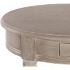 image:imageDeco 79 Wood Side End Accent Table Whitewashed Oval 1 Drawer and 1 Shelf End Table with Turned Legs Side Table 20 x 15 x 27 Light Brown