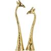 image:imageDeco 79 Aluminum Metal Giraffe Decorative Sculpture Home Decor Statues Set of 2 Accent Figurines 28 24H GoldGold