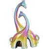 image:imageDeco 79 Ceramic Giraffe Decorative Sculpture Home Decor Statue Accent Figurine 11 x 5 x 15 SilverMulticolor