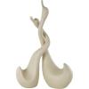 image:imageDeco 79 Ceramic Swan Decorative Sculpture Intertwined Home Decor Statues Set of 2 Accent Figurines 17 14 H BeigeBeige