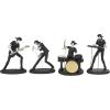 image:imageDeco 79 Polystone Musician Decorative Sculpture Abstract Home Decor Statues with Gold Instruments and Music Notes Set of 3 Accent Figurines 15 13 15H Black8  8  9  10H