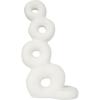 image:imageDeco 79 Resin Abstract Decorative Sculpture Stacked Circle Ring Home Decor Statue Accent Figurine 11 x 5 x 18 WhiteCONVENIENTLY SIZED