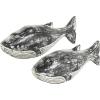 image:imageDeco 79 Wood Whale Decorative Sculpture Distressed Home Decor Statues Set of 2 Accent Figurines 13 11W CreamCream