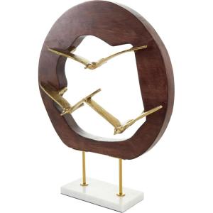 image:imageDeco 79 Glass Mushroom Decorative Sculpture Textured Home Decor Statues Set of 3 Accent Figurines 12 10 8H GreenGold