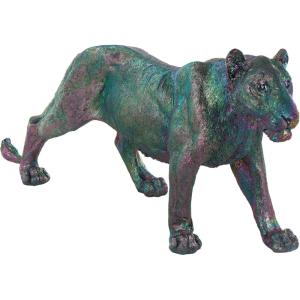 image:imageDeco 79 Polystone Leopard Decorative Sculpture Laying Home Decor Statue Accent Figurine 29 x 14 x 13 BlackMulti Colored
