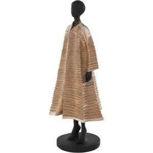 image:imageDeco 79 Resin Woman Decorative Sculpture Home Decor Statue with Ivory Attire Accent Figurine 7 x 7 x 18 Black7 x 7 x 18