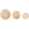 image:imageDeco 79 Wood Handmade Decorative Orbs amp Vase Filler Decorative Balls with Varying Sizes Set of 3 Vase Filler 5 4 3 D Light Brown