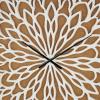 image:imageDeco 79 Wood Floral Decorative Wall Clock for Home with White Cutout Board Hanging Clock 32 x 2 x 32 BrownBrown