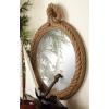 image:imageDeco 79 Jute Rope Room Wall Mirror Small Twisted Rope Entryway Mirror with Handle Wall Mounted Mirror 23 x 2 x 34 Brown