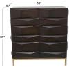 image:imageDeco 79 Wooden Geometric Room Cabinet 1 Shelf and 2 Doors Storage Cabinet Accent Cabinet 39 x 16 x 37 BrownAccent Cabinet 39 x 16 x 37