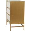 image:imageDeco 79 Wooden Room Cabinet 3 Drawer Storage Cabinet with Mirrored Front Accent Cabinet 32 x 16 x 32 GoldGold