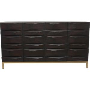 image:imageDeco 79 Wooden Geometric Room Cabinet 1 Shelf and 2 Doors Storage Cabinet Accent Cabinet 39 x 16 x 37 BrownAccent Cabinet 63 x 17 x 32