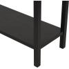 image:imageDeco 79 Wooden Handmade Living Room Console Table 3 Drawers Table with Gold Handles Entryway Table 47 x 13 x 32 Black