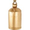 image:imageDeco 79 Metal Indoor Outdoor Decorative Bell Meditation Bell with Jute Hanging Rope Cow Bell 7 x 7 x 16 Gold