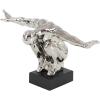 image:imageDeco 79 Porcelain Ceramic Diver Decorative Sculpture Home Decor Statue Accent Figurine 17 x 5 x 8 SilverSilver