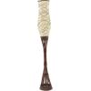 image:imageDeco 79 Bamboo Wood Room Floor Lamp Standing Tall Lamp Tall Lamp 10 x 10 x 59 Brown