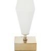 image:imageDeco 79 Glass Table Lamp with Square Shade 18 x 10 x 31 White