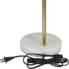 image:imageDeco 79 Metal Desk Lamp with Open Wire Frame and Marble Base 9 x 13 x 20 Gold20 H