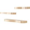 image:imageDeco 79 Wood Handmade Room Wall Shelf Floating Shelves with Various Sizes Set of 3 Display Shelves 30 24 24 W Light BrownLight Brown
