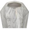 image:imageDeco 79 Ceramic Decorative Vase Faux Marble Centerpiece Vase Flower Vase for Home Decoration 6 x 7 x 14 WhiteBlack