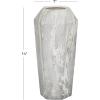 image:imageDeco 79 Ceramic Decorative Vase Faux Marble Centerpiece Vase Flower Vase for Home Decoration 6 x 7 x 14 WhiteBlack