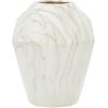 image:imageDeco 79 Ceramic Decorative Vase Faux Marble Centerpiece Vase Flower Vase for Home Decoration 6 x 7 x 14 WhiteWhite