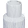 image:imageDeco 79 Ceramic Decorative Vase Faux Marble Centerpiece Vase Flower Vase for Home Decoration 6 x 7 x 14 WhiteWhite